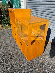 Blonde Oak Drinks Cabinet